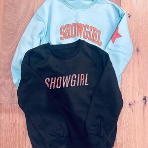 Taylor Swift Themed Sweatshirt Set - Black and Light Blue